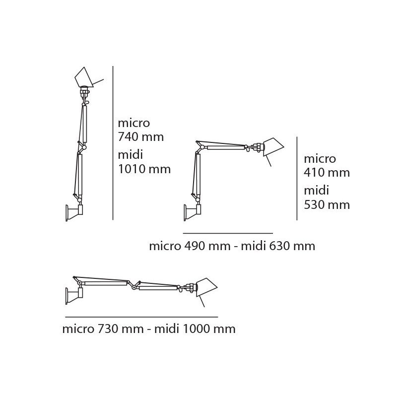 Artemide Tolomeo Micro Body Lamp