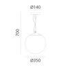 Artemide Nh 35 Ceiling plafonnier