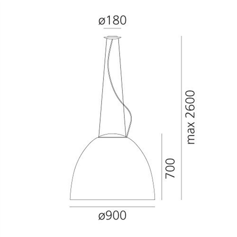 Artemide Nur 1618 White Integralis lampe a suspension