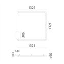 Artemide Alphabet Of Light Square 120 Wall/Ceiling Plafondlamp / Wandlamp