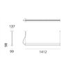 Artemide Dreispitz - 1 Controlled Emission - 150 - Horizontal  lampe à suspension