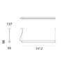 Artemide Dreispitz - 2 Diffused + 1 Controlled Emission - 150 - Horizontal  suspension lamp