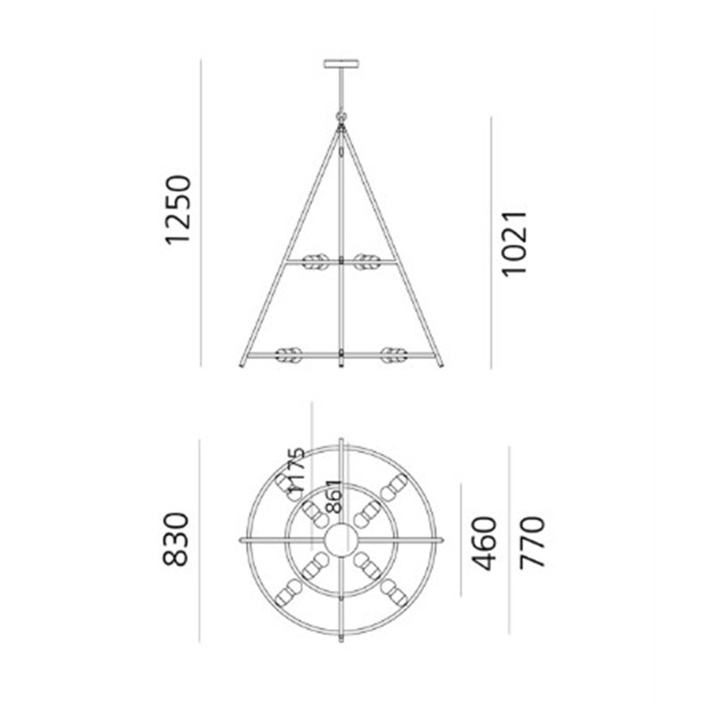 Artemide El Porís - 80 lampe à suspension