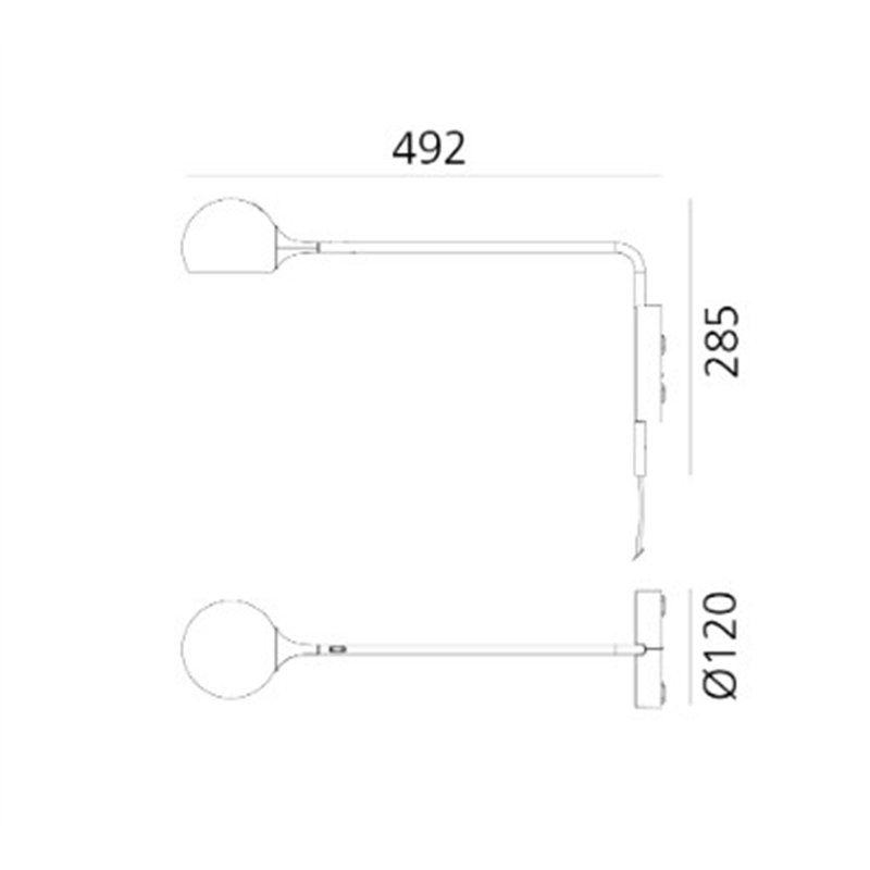 Artemide Ixa Plug applique