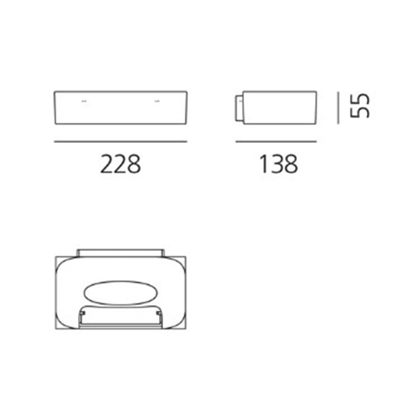 Artemide Melete R7s applique
