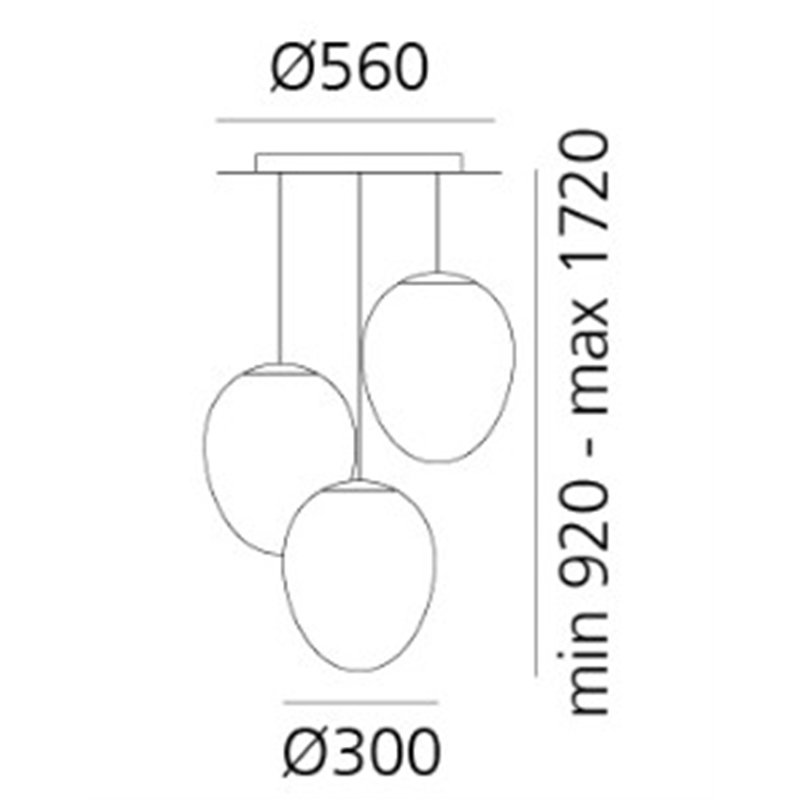Artemide Stellar Nebula Cluster suspension lamp
