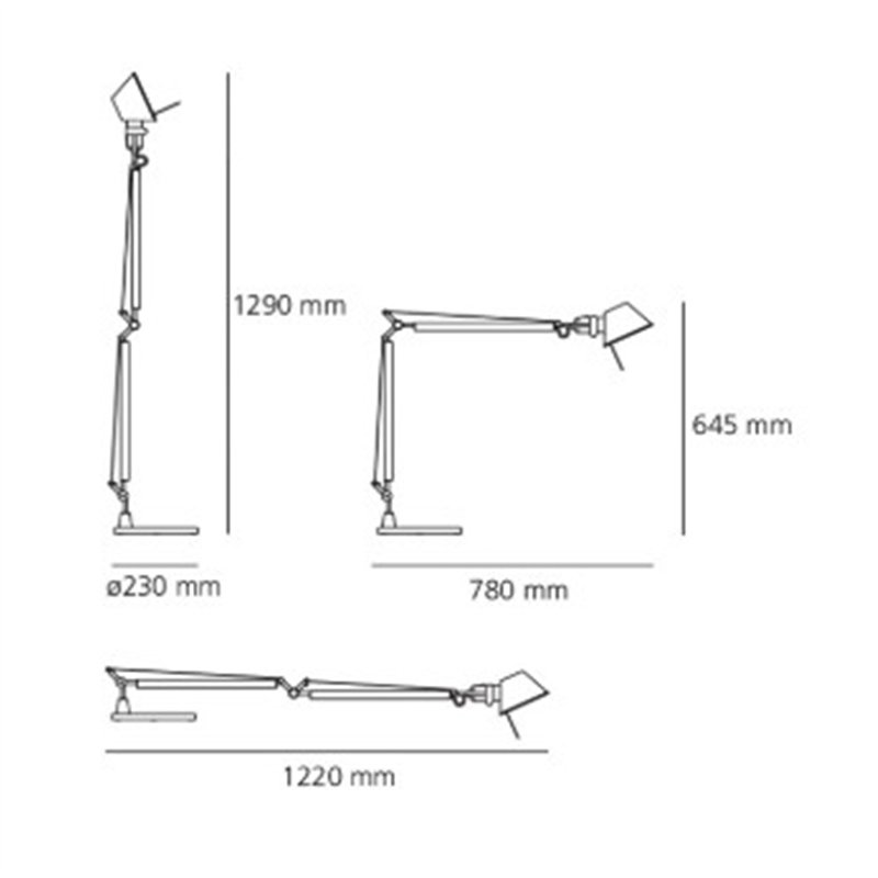 Artemide Tolomeo Pure Integralis Body lampe de table