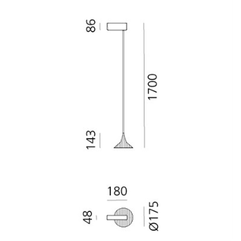 Artemide Unterlinden 175 suspension lamp