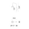 Artemide Unterlinden Wandlampe