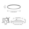 Louis Poulsen Lp Slim Round Recessed ⌀680 Plafondlamp