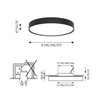 Louis Poulsen Lp Slim Round Semi Recessed ⌀250 Plafonnier