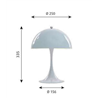 Louis Poulsen Panthella 250 Table Lamp Tischlampe