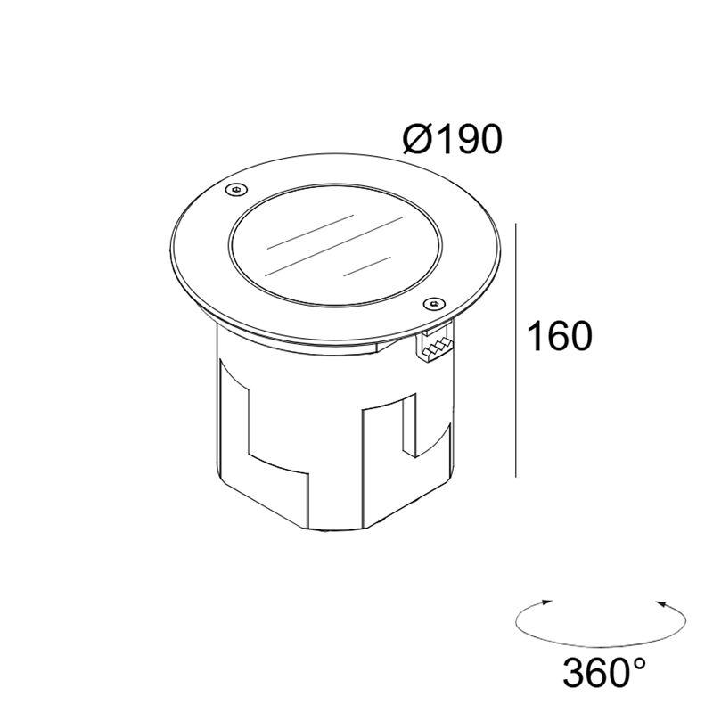 Delta Light Logic 190 R Refl Honeycomb lampe de sol