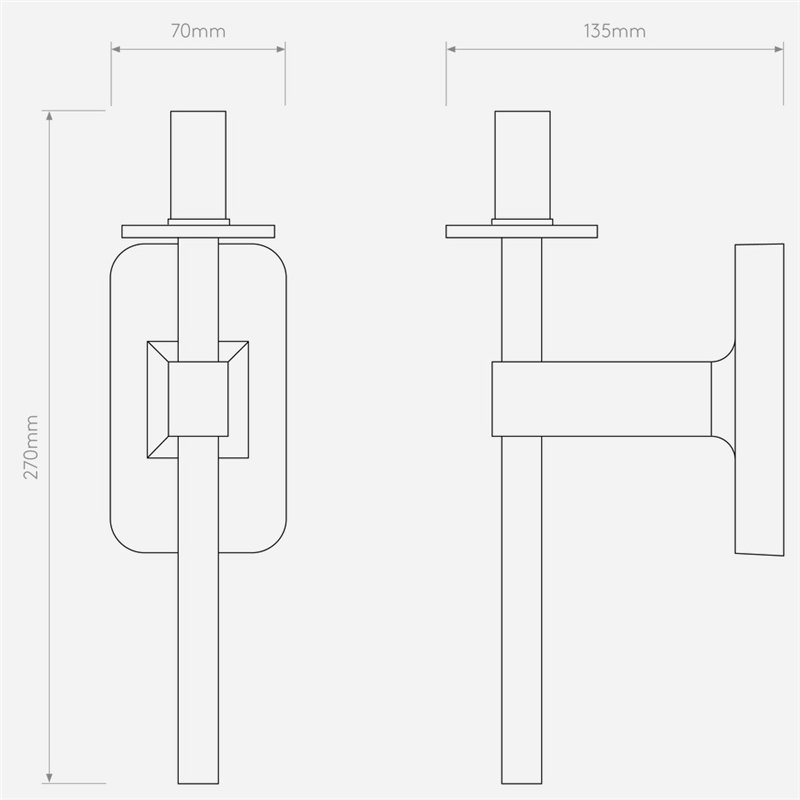 Astro Tacoma Single wall lamp