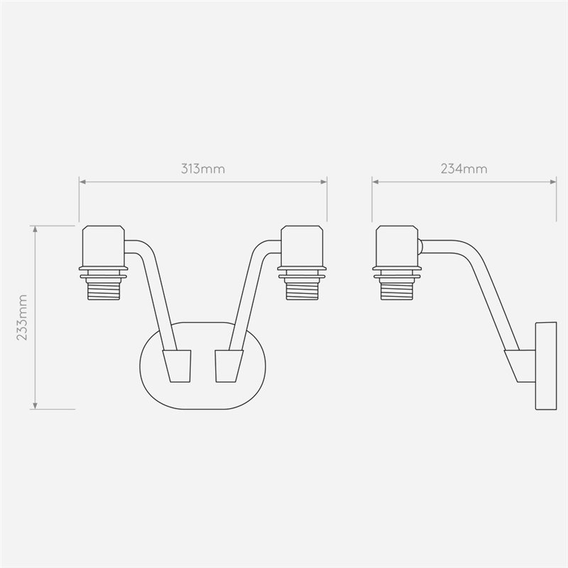 Astro Edward Twin wall lamp