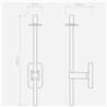 Astro Tacoma Single Grande Wandlampe