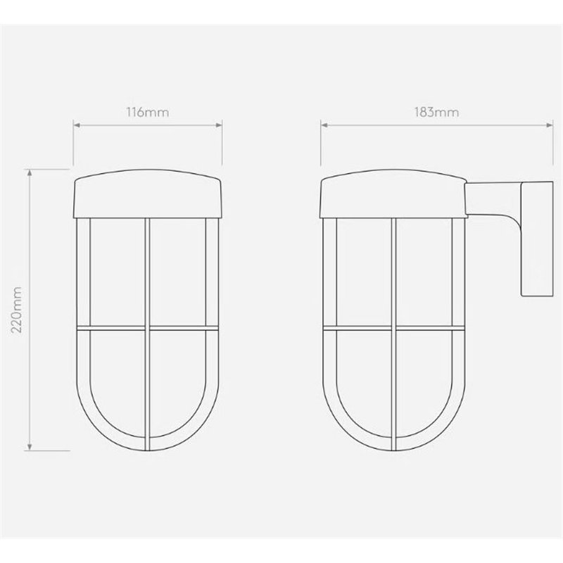 Astro Cabin Wall Frosted applique