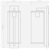 Astro Pimlico 500 wall lamp