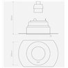 Astro Trimless Round Adjustable recessed spot
