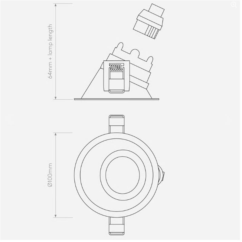 Astro Minima Slimline 25 Fire-Rated Ip65 Inbouwspot