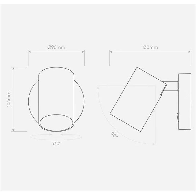 Astro Ascoli Single Switched Wandlamp