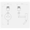 Astro Club Reader wall lamp