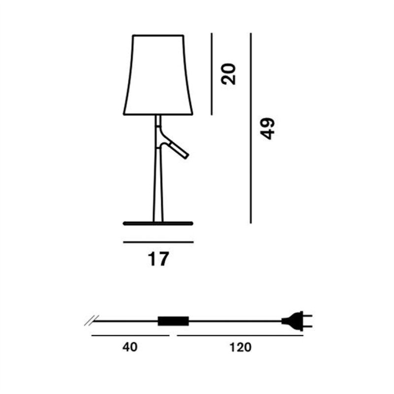 Foscarini Birdie Table Small table lamp - grey - outlet
