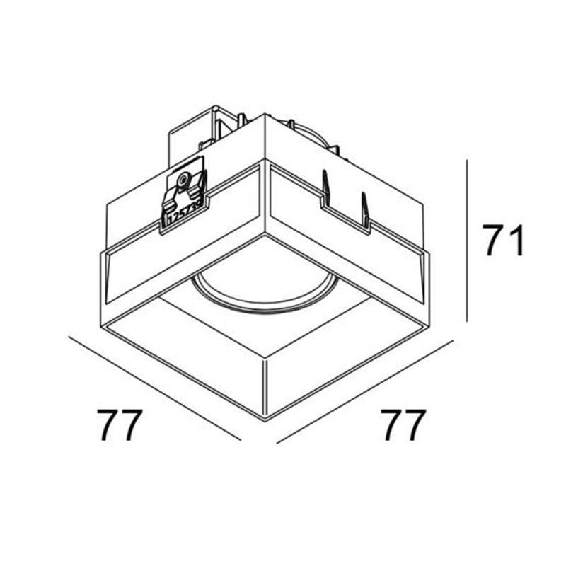 Delta Light CARREE TRIMLESS LED IP 93033 S1 Blanc - Outlet