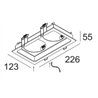 Delta Light MINIGRID IN 2 FRAME - Blanc Blanc Outlet