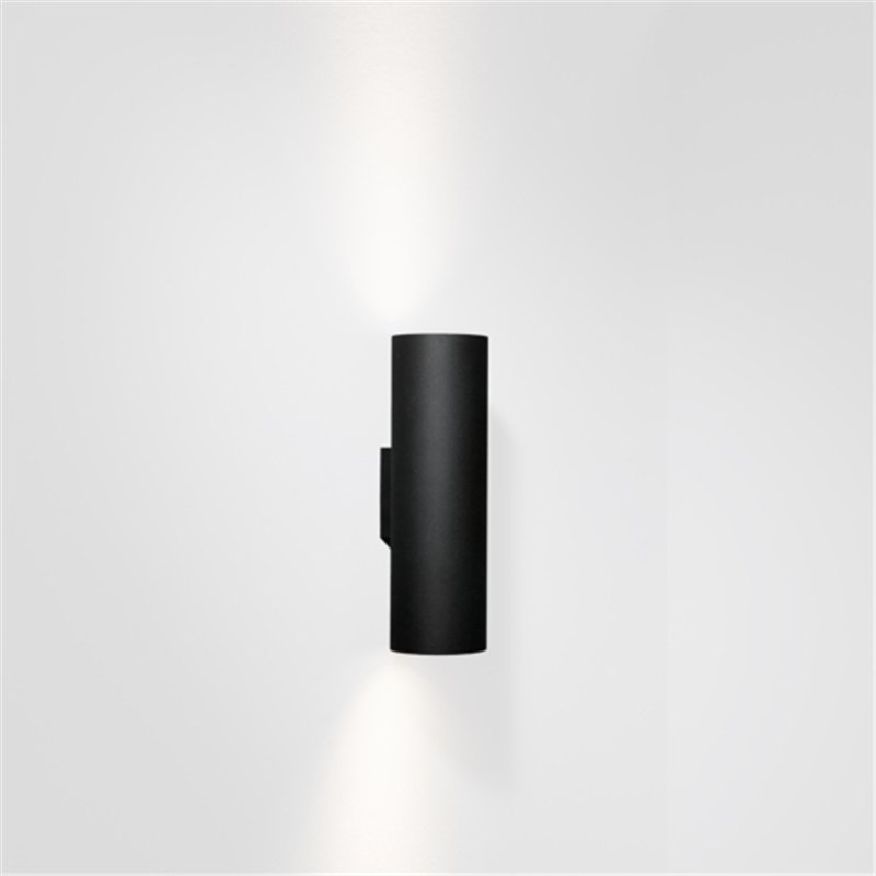 Modular Lotis tubed wall 2x GU10 Wandlamp - Zwart + Goud - Outlet