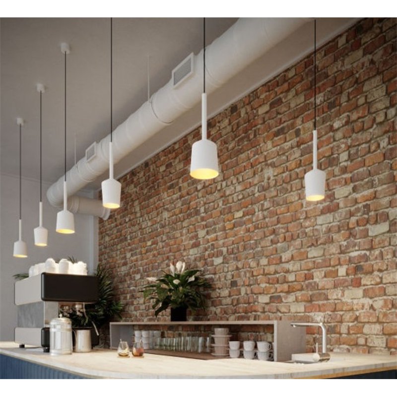 Modular Tulip blossom (power feed recessed) E27 Suspension lamp - White + Gold - Outlet