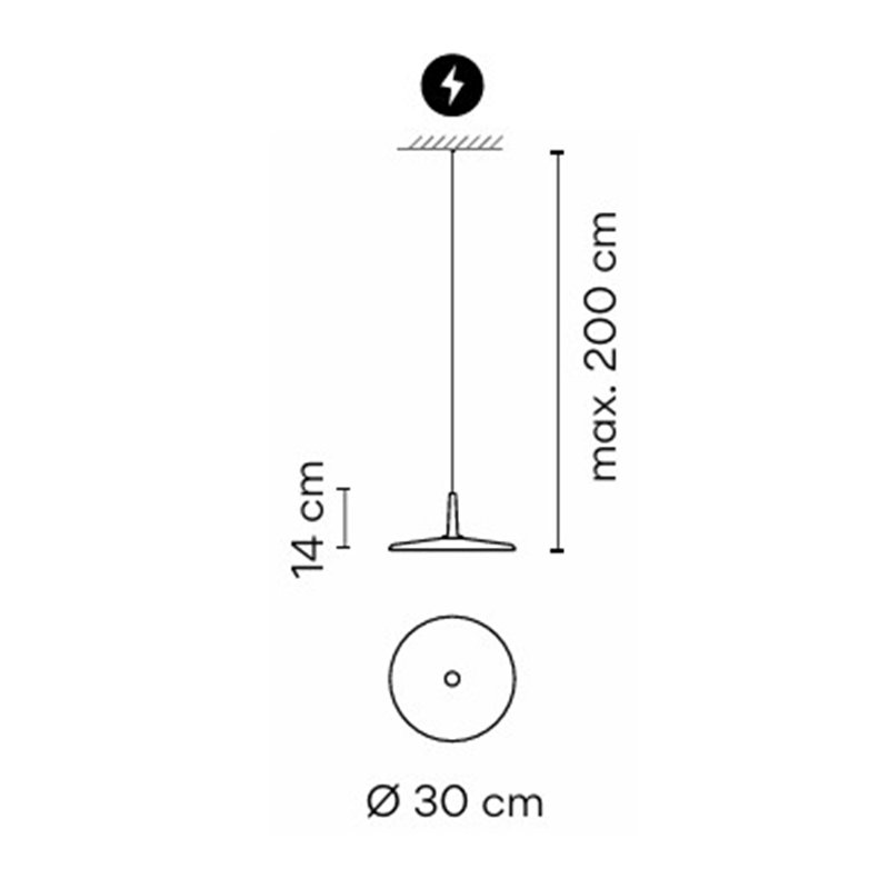 Vibia Skan 30 - 0270 hanglamp - 2700K - Zwart - Outlet