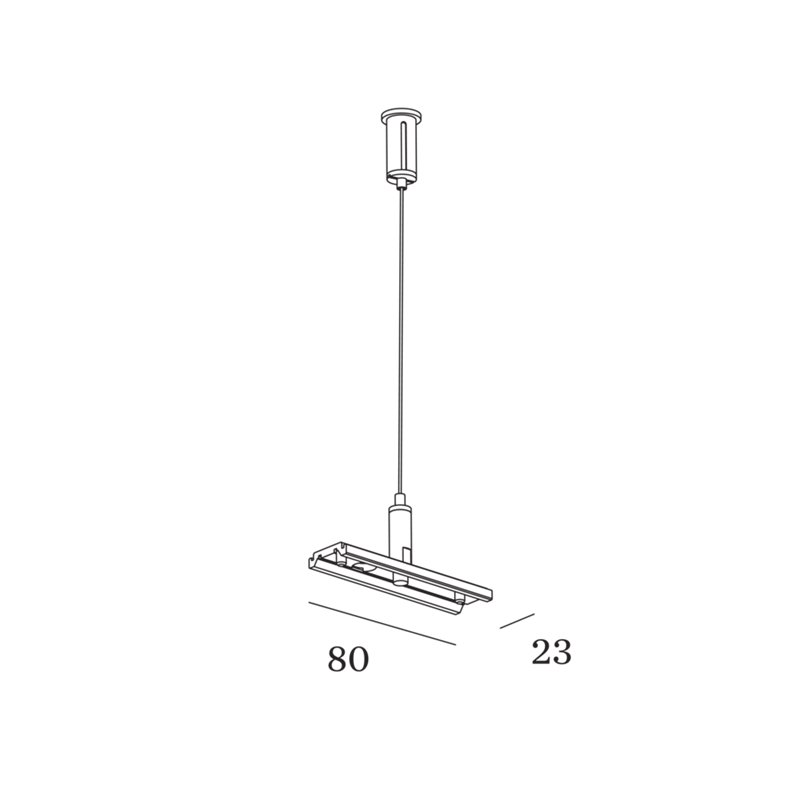 Wever & Ducré 48V DALI tracks | suspended Suspension Set 3m