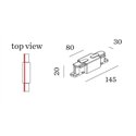 Wever & Ducré 1-phase track | straight Middle Feed