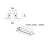 Wever & Ducré 1-phase track | recessed Track Profile 3m