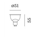Wever & Ducré 3000K | GU10 PAR16 LED Lamp CRI 80 350lm