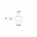 Wever & Ducré PERLEZ IP44 SURFACE 1.0 Plafondlamp