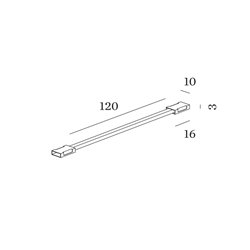 Wever & Ducré ILANE MINI CONNECTOR STRIP TO STRIP WIRED