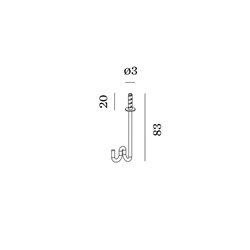 Wever & Ducré Optional Hook W For 6Mm Plugs