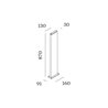Wever & Ducré POLE 870 with fixation plate