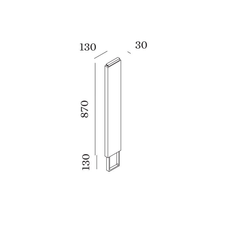 Wever & Ducré with concrete ground fixation BASE 1000
