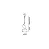 Wever & Ducré ROOMOR SUSPENDED 1.0 E27 Shade 2.0, 2.5m