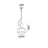 Wever & Ducré ROOMOR SUSPENDED 1.0 PAR16 Shade 2.0, 2.5m