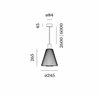 Wever & Ducré Wiro 1.0 Cone Ceiling Susp E27 suspension lamp