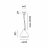 Wever & Ducré Bishop Ceiling Susp 4.0 E27 suspension lamp