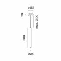 Wever & Ducré Match Ceiling Susp 5.0 Led Hanglamp