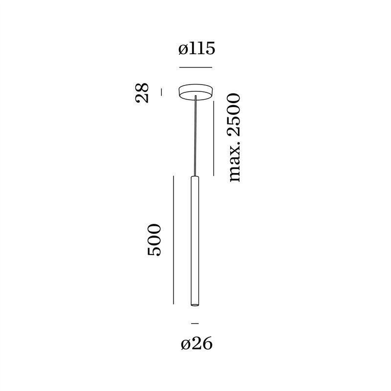 Wever & Ducré Match Ceiling Susp 5.0 Led Hanglamp