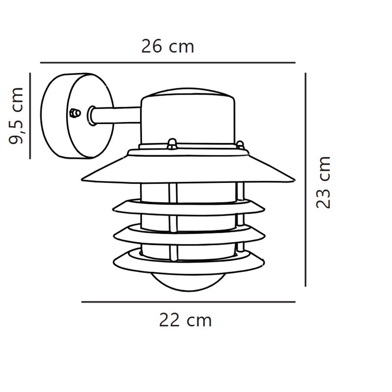 Nordlux Vejers Down [IP54] Wandlamp - Outdoor