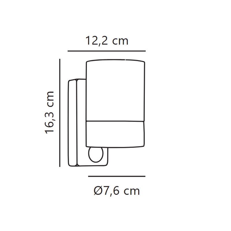 Nordlux Tin Maxi Down [IP54] Wandlamp - Outdoor