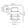 Nordlux Blokhus Down [IP54] applique - Outdoor